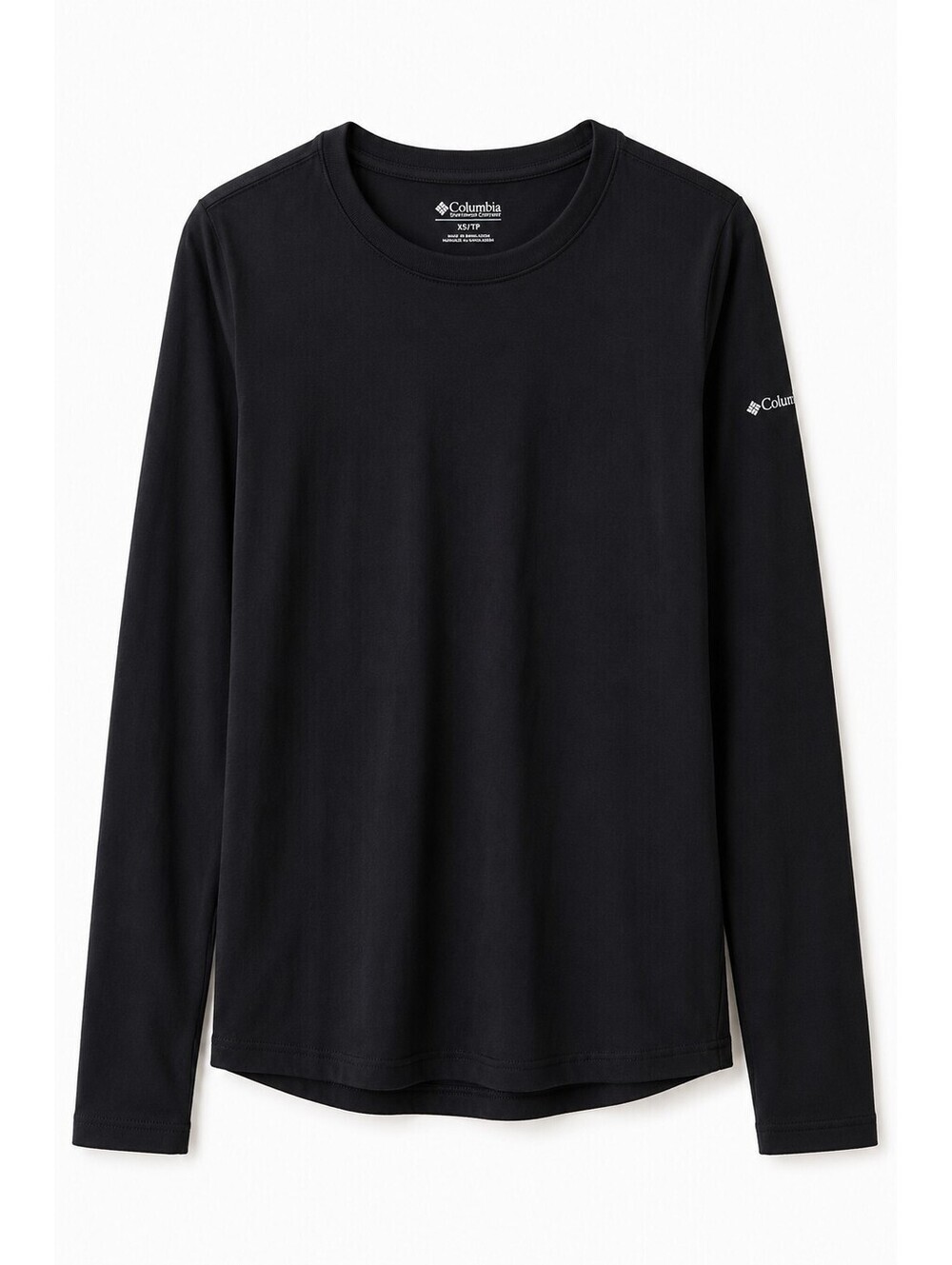 Columbia Long Sleeve Performance T-Shirt Women's XS Black Crew Neck